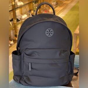 Tory Burch Black With Gold Hardware Ella Nylon
Women's Backpack